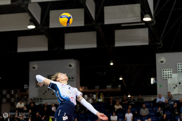 Szczecin 07.11.2025
Siatkowka mecz 5. kolejka Tauron Liga sezon 2025/2026 --- Polish volleyball top league match in Szczecin: Chemik Police - KS DevelopRes Rzeszow
N/Z Wiktoria Przybylo
Fot. Marcin Jasinski/Arena Akcji