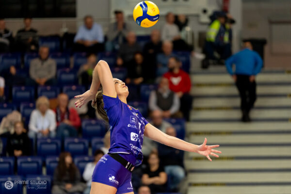 Szczecin 07.11.2025
Siatkowka mecz 5. kolejka Tauron Liga sezon 2025/2026 --- Polish volleyball top league match in Szczecin: Chemik Police - KS DevelopRes Rzeszow
N/Z Dominika Pierzchala
Fot. Marcin Jasinski/Arena Akcji