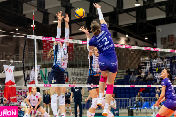 Szczecin 07.11.2025
Siatkowka mecz 5. kolejka Tauron Liga sezon 2025/2026 --- Polish volleyball top league match in Szczecin: Chemik Police - KS DevelopRes Rzeszow
N/Z Laura Jansen
Fot. Marcin Jasinski/Arena Akcji