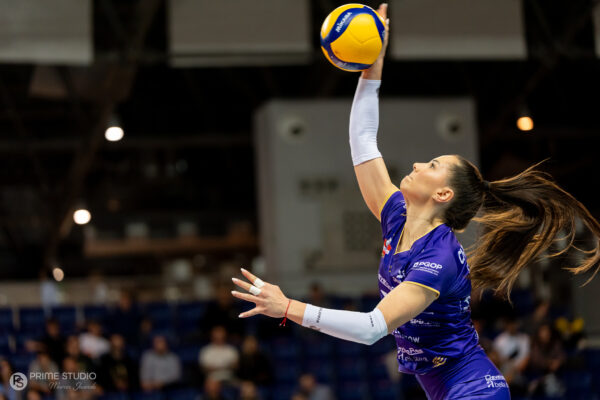 Szczecin 07.11.2025
Siatkowka mecz 5. kolejka Tauron Liga sezon 2025/2026 --- Polish volleyball top league match in Szczecin: Chemik Police - KS DevelopRes Rzeszow
N/Z Karina Chmielewska
Fot. Marcin Jasinski/Arena Akcji