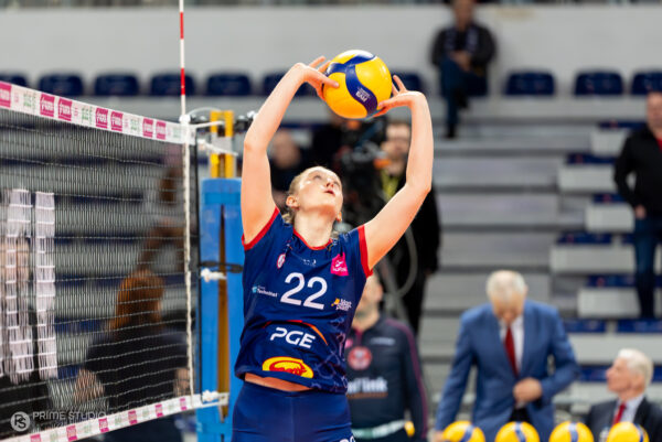 Szczecin 30.03.2026
Siatkowka mecz playoff Tauron Liga sezon 2025/2026 --- Polish volleyball top league playoff match in Szczecin: Chemik Police - PGE Budowlani Lodz
N/Z Nadia Siuda
Fot. Marcin Jasinski/Arena Akcji