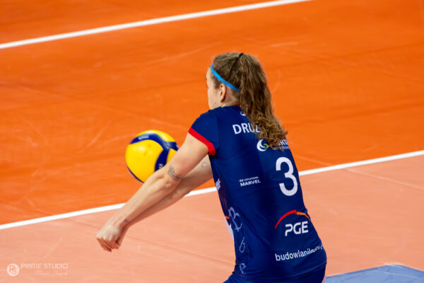 Szczecin 30.03.2026
Siatkowka mecz playoff Tauron Liga sezon 2025/2026 --- Polish volleyball top league playoff match in Szczecin: Chemik Police - PGE Budowlani Lodz
N/Z Karolina Druzkowska
Fot. Marcin Jasinski/Arena Akcji