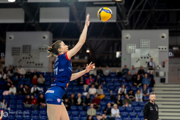 Szczecin 30.03.2026
Siatkowka mecz playoff Tauron Liga sezon 2025/2026 --- Polish volleyball top league playoff match in Szczecin: Chemik Police - PGE Budowlani Lodz
N/Z Alicja Grabka
Fot. Marcin Jasinski/Arena Akcji