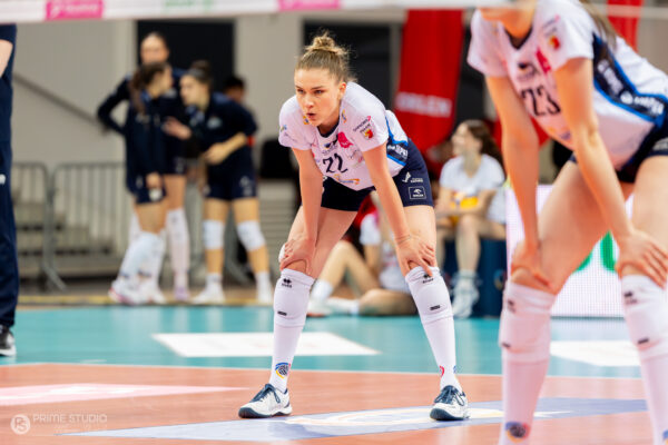 Szczecin 30.03.2026
Siatkowka mecz playoff Tauron Liga sezon 2025/2026 --- Polish volleyball top league playoff match in Szczecin: Chemik Police - PGE Budowlani Lodz
N/Z Julia Orzol
Fot. Marcin Jasinski/Arena Akcji