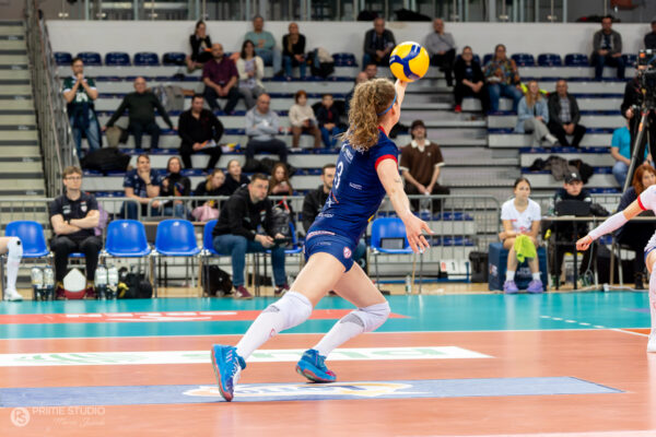 Szczecin 30.03.2026
Siatkowka mecz playoff Tauron Liga sezon 2025/2026 --- Polish volleyball top league playoff match in Szczecin: Chemik Police - PGE Budowlani Lodz
N/Z Karolina Druzkowska
Fot. Marcin Jasinski/Arena Akcji