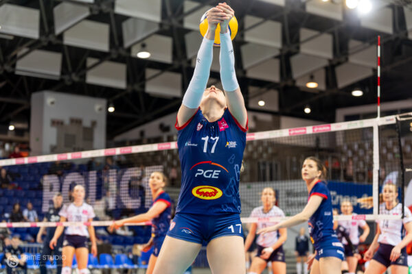 Szczecin 30.03.2026
Siatkowka mecz playoff Tauron Liga sezon 2025/2026 --- Polish volleyball top league playoff match in Szczecin: Chemik Police - PGE Budowlani Lodz
N/Z Maja Storck
Fot. Marcin Jasinski/Arena Akcji