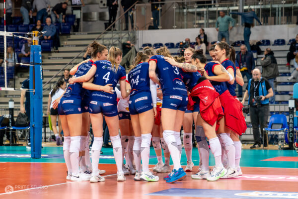 Szczecin 30.03.2026
Siatkowka mecz playoff Tauron Liga sezon 2025/2026 --- Polish volleyball top league playoff match in Szczecin: Chemik Police - PGE Budowlani Lodz
N/Z PGE Budowlani Lodz
Fot. Marcin Jasinski/Arena Akcji